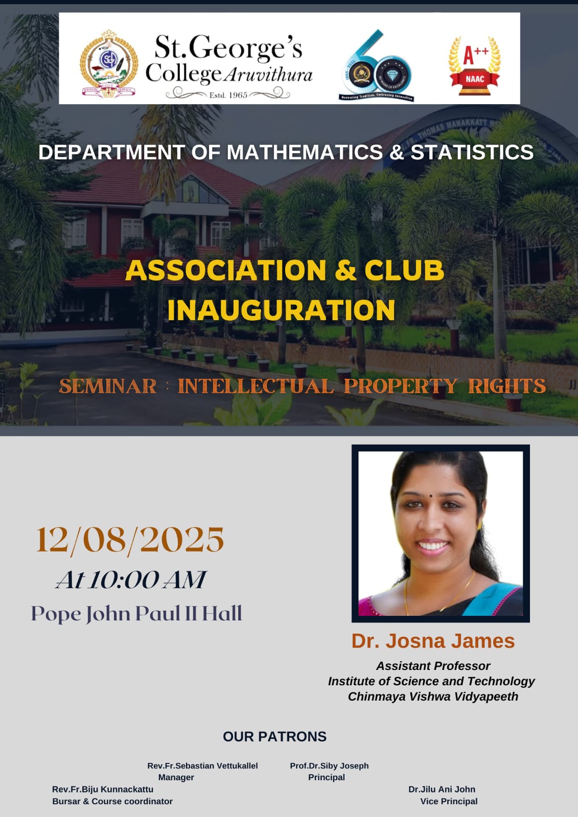 Association & Club Inauguration - Department of Mathematics & Statistics